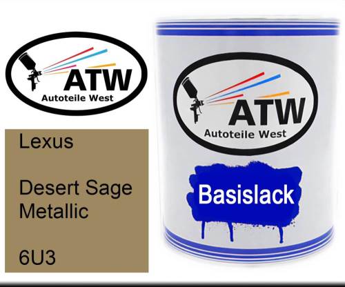 Lexus, Desert Sage Metallic, 6U3: 1L Lackdose, von ATW Autoteile West.